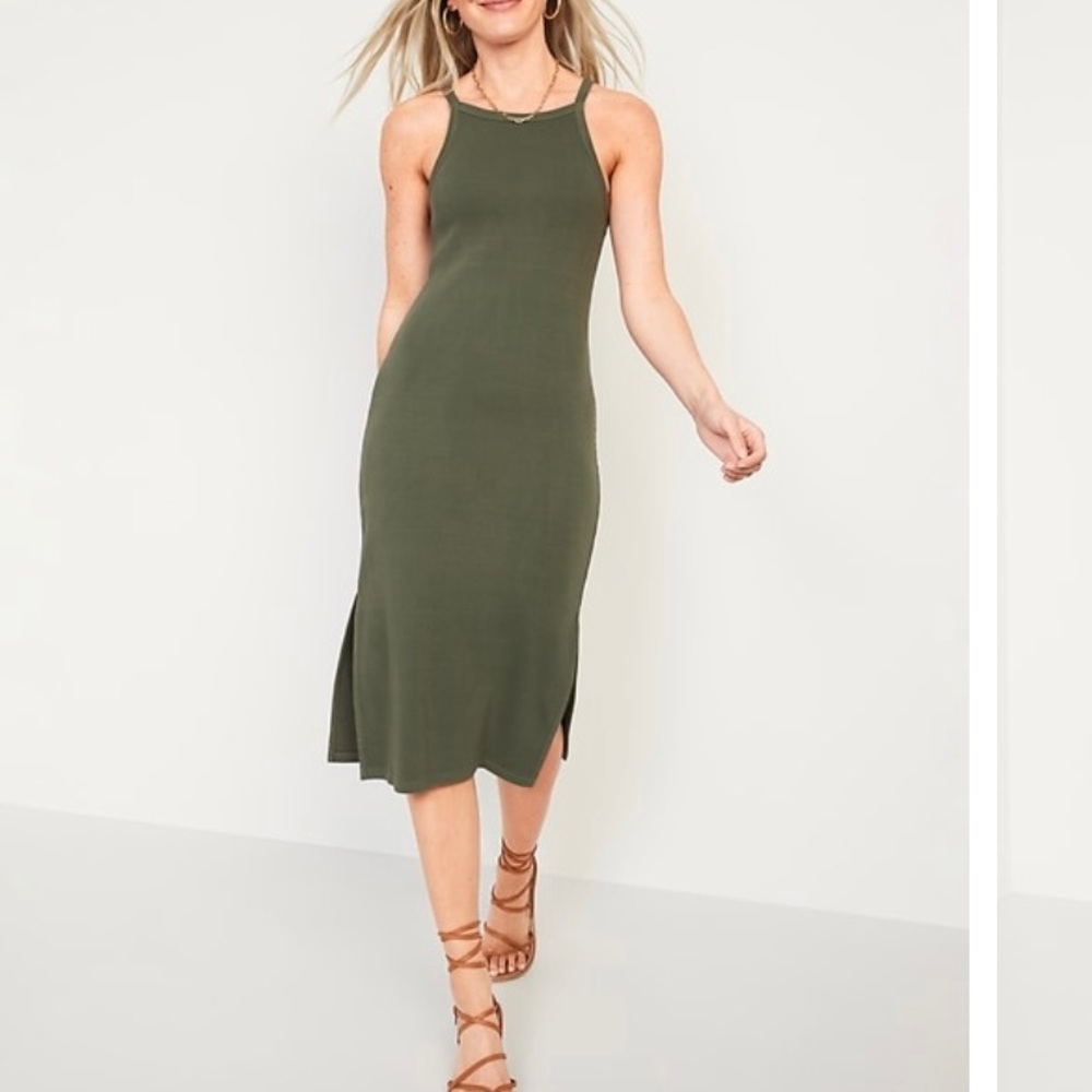 Old Navy Ribbed Fitted Dress